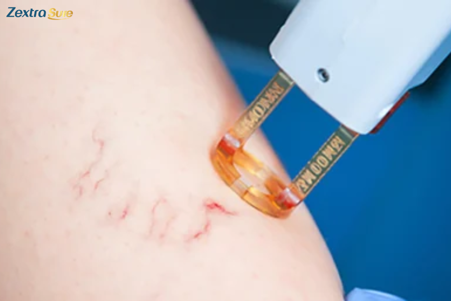 Laser light can destroy the vein without damaging your skin